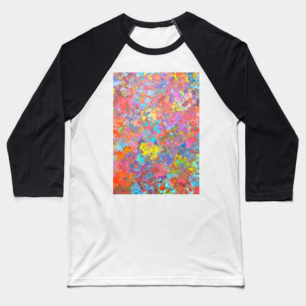 Polygonal Garden Baseball T-Shirt by LaurenPatrick